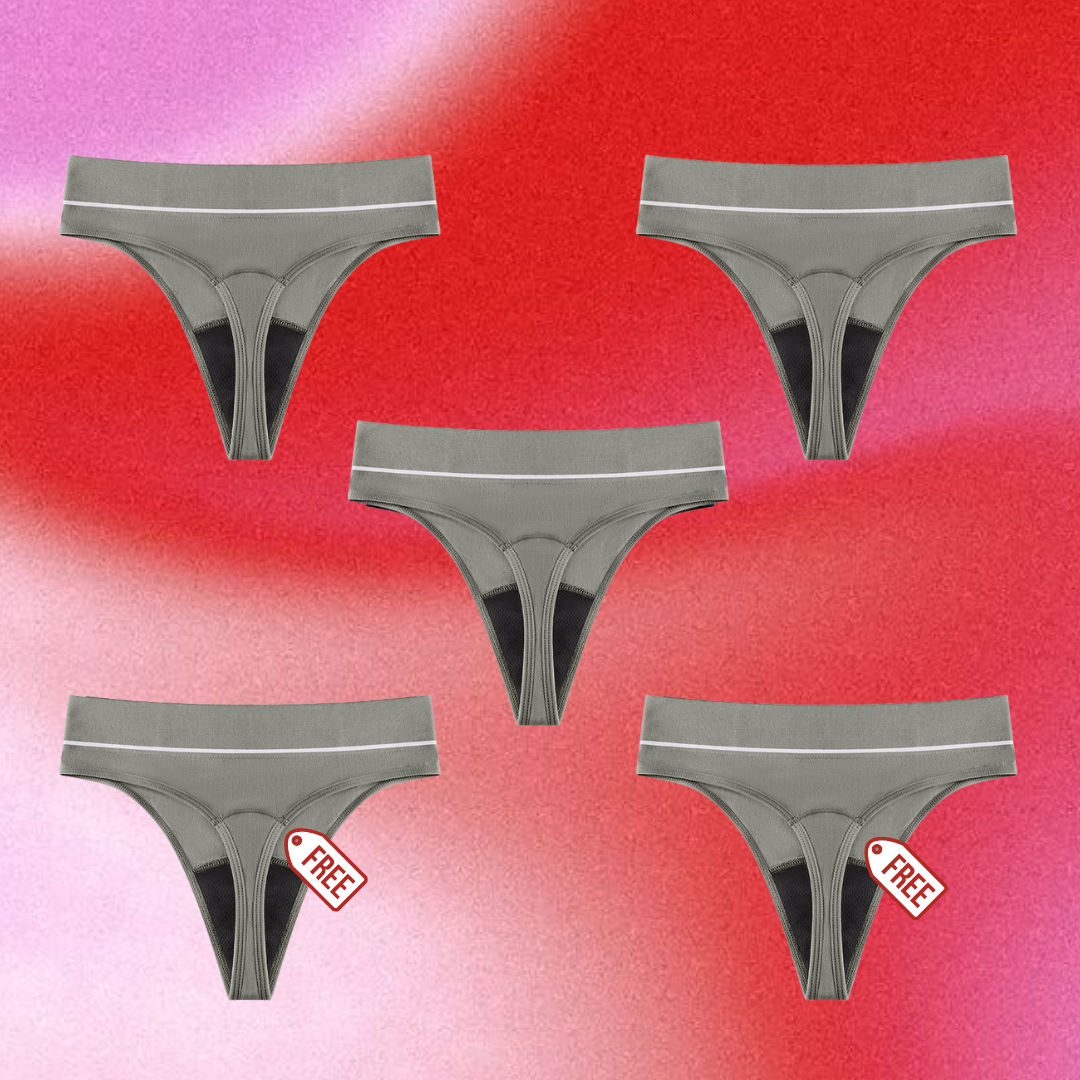 High Waisted Period G-String