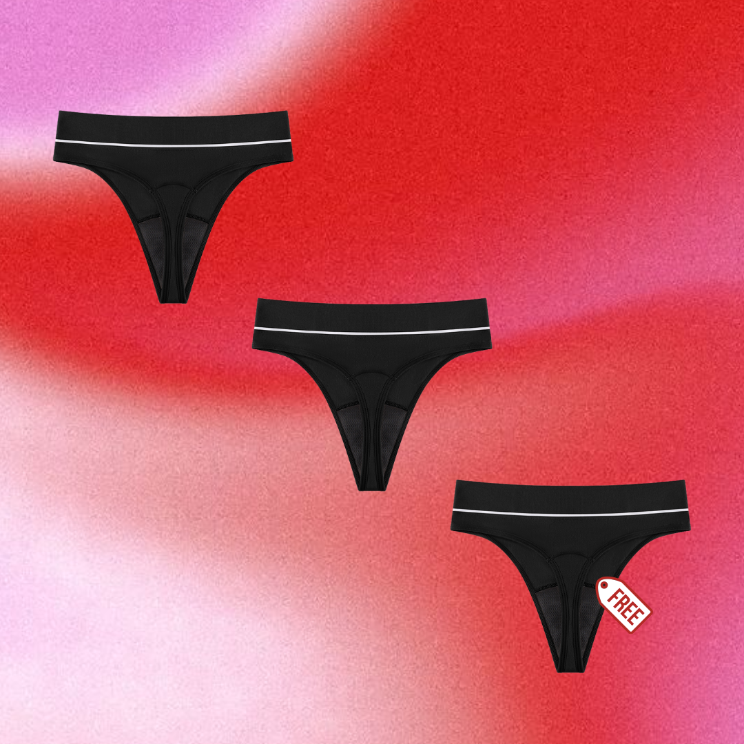 High Waisted Period G-String