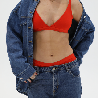 Red Triangle Bralette