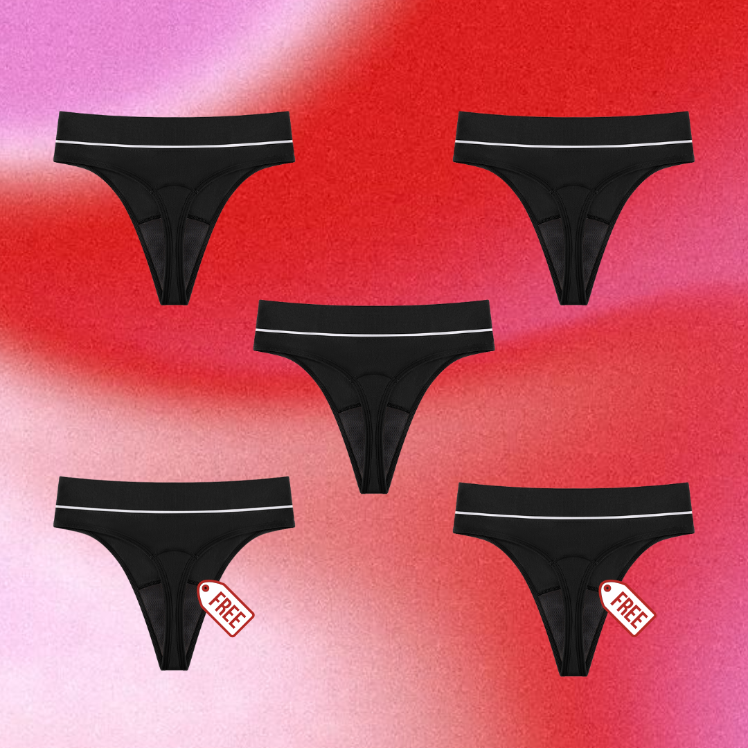 High Waisted Period G-String