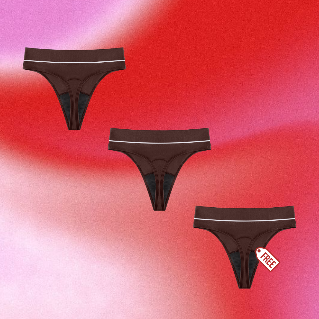 High Waisted Period G-String