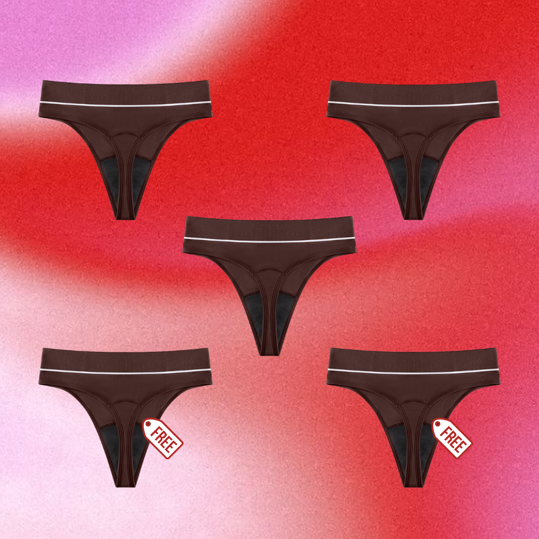 High Waisted Period G-String