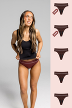 High Waisted Period G-String