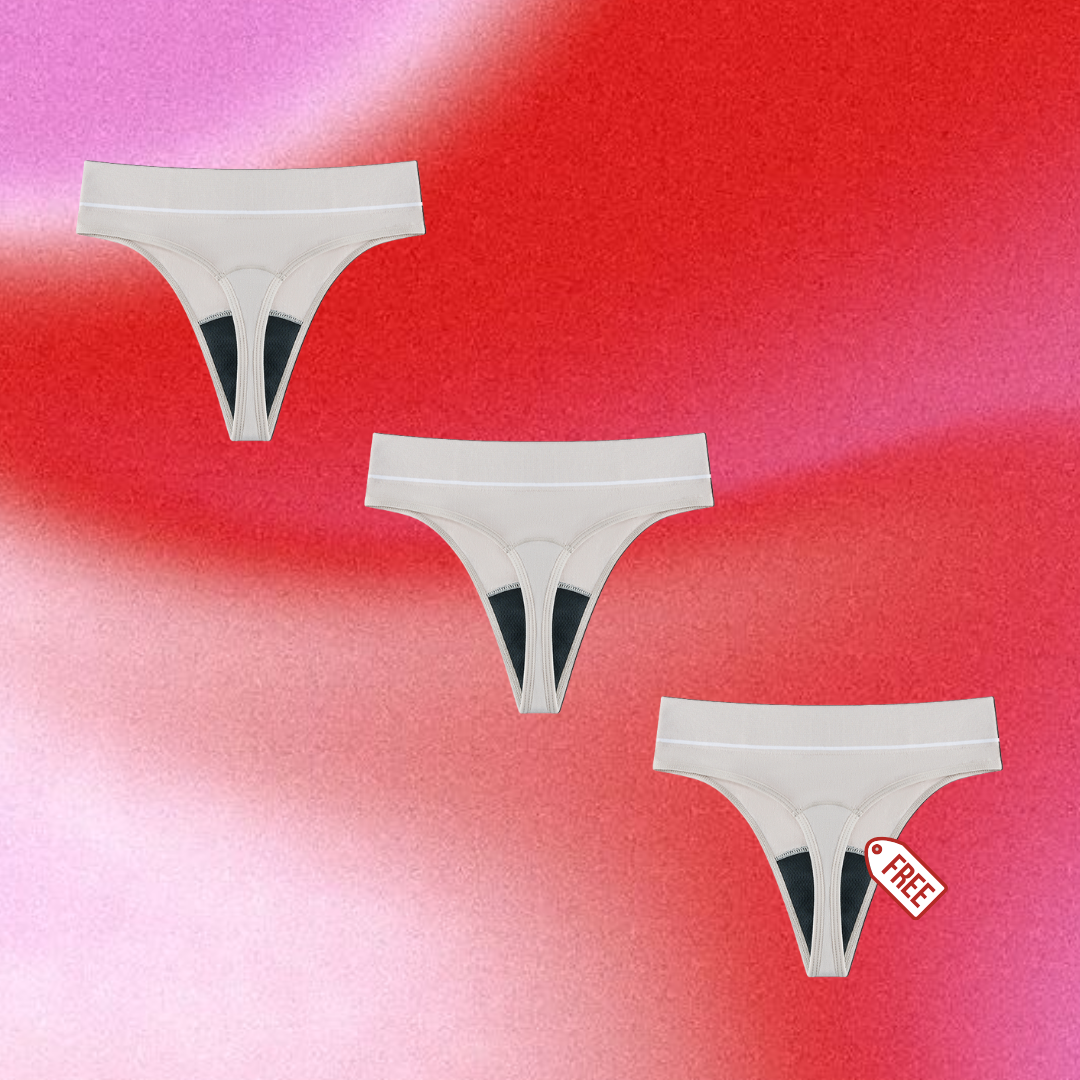 High Waisted Period G-String