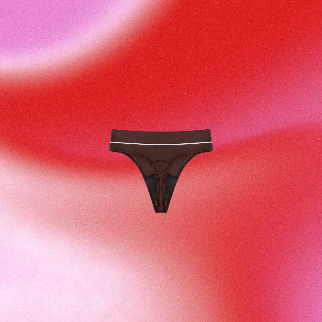 High Waisted Period G-String
