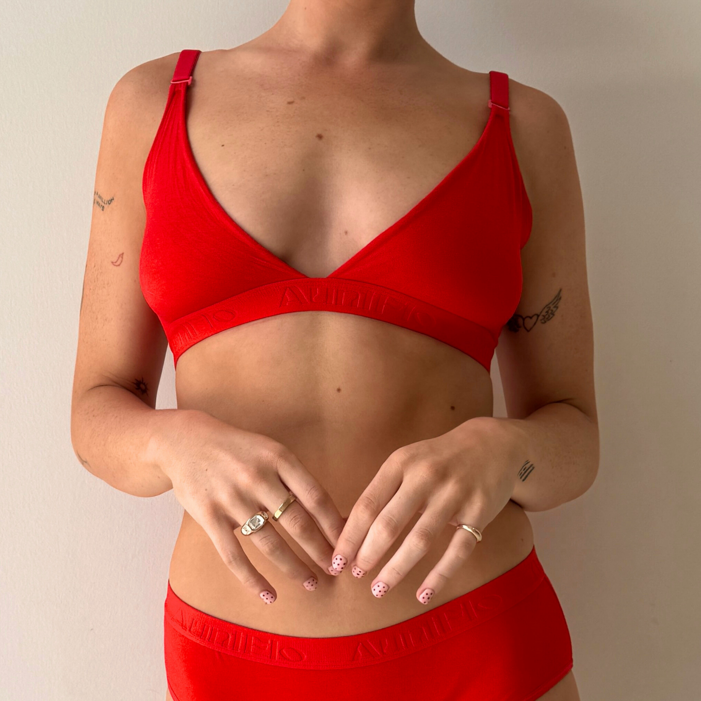 Red Triangle Bralette