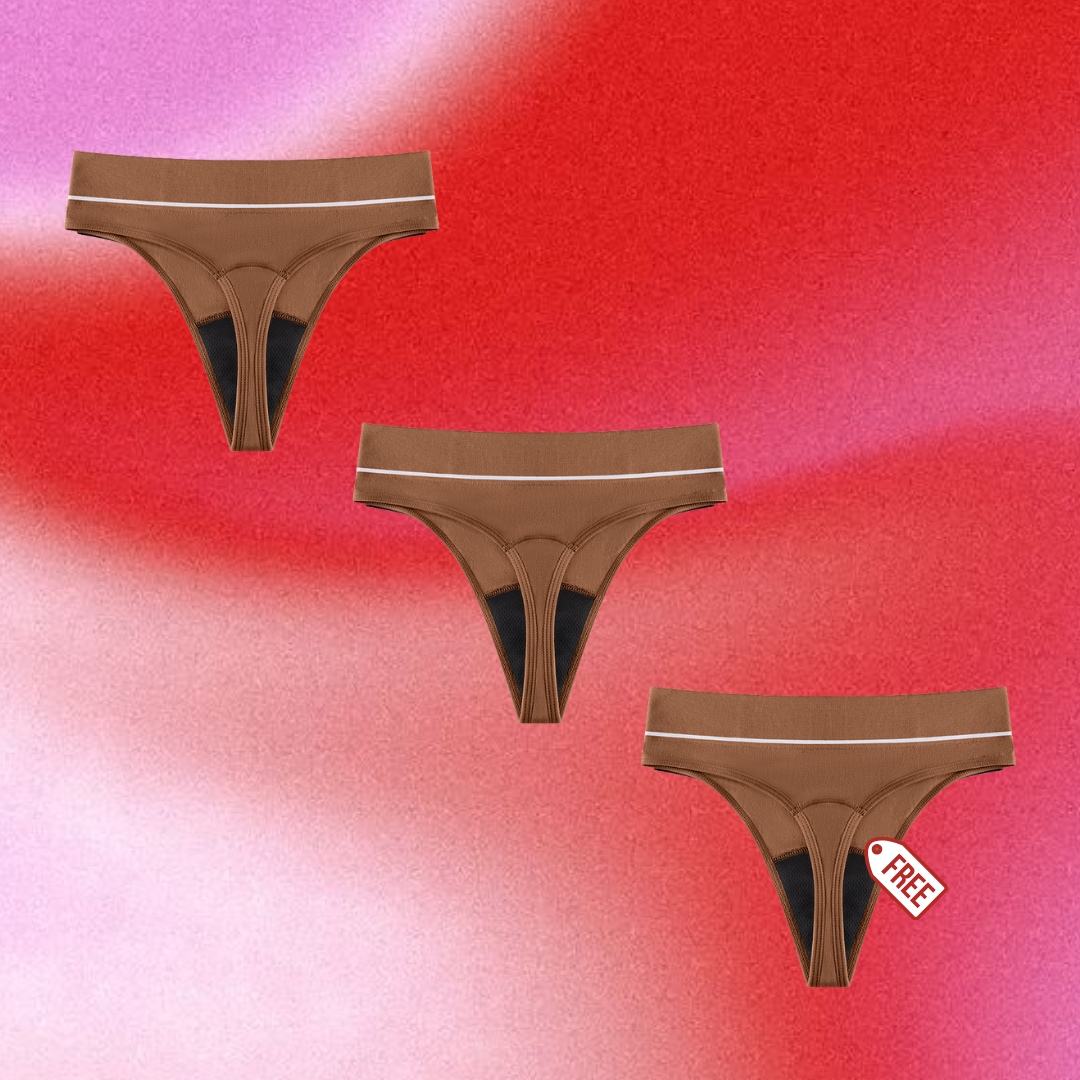 High Waisted Period G-String