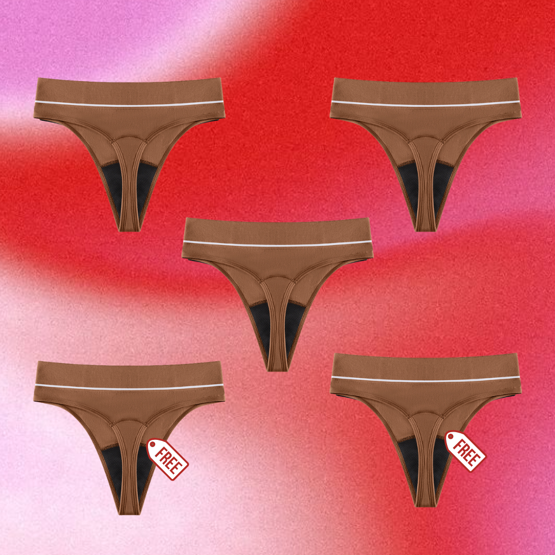 High Waisted Period G-String