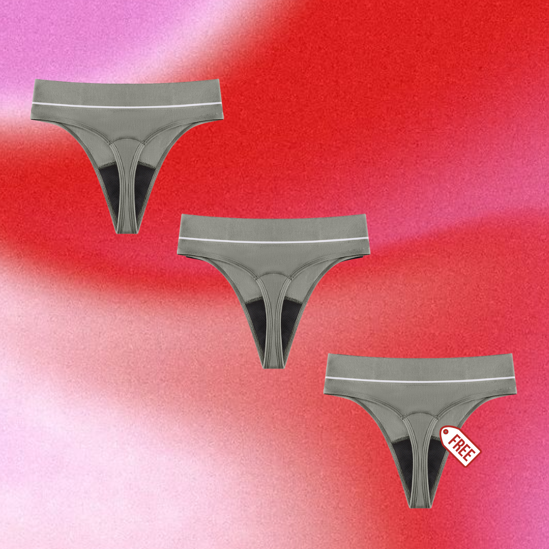 High Waisted Period G-String
